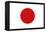 Japan Country Flag - Letterpress-Lantern Press-Framed Stretched Canvas