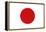 Japan Country Flag - Letterpress-Lantern Press-Framed Stretched Canvas