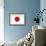 Japan Country Flag - Letterpress-Lantern Press-Framed Art Print displayed on a wall