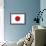 Japan Country Flag - Letterpress-Lantern Press-Framed Art Print displayed on a wall