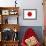 Japan Country Flag - Letterpress-Lantern Press-Framed Art Print displayed on a wall