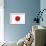 Japan Country Flag - Letterpress-Lantern Press-Framed Art Print displayed on a wall