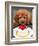 Japan Dog Christmas Cake-Itsuo Inouye-Framed Premium Photographic Print