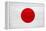 Japan Flag Design with Wood Patterning - Flags of the World Series-Philippe Hugonnard-Framed Stretched Canvas