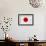 Japan Flag Design with Wood Patterning - Flags of the World Series-Philippe Hugonnard-Framed Art Print displayed on a wall