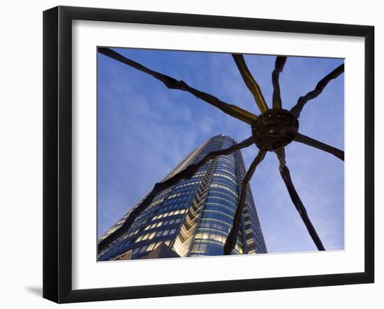 Japan, Honshu, Tokyo, Roppongi Hills, Mori Tower and Maman Spider Sculpture-Gavin Hellier-Framed Photographic Print