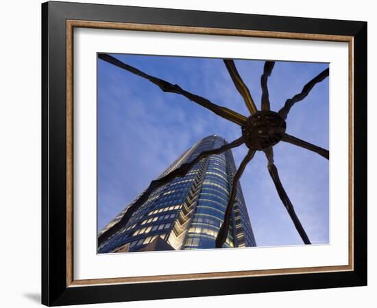 Japan, Honshu, Tokyo, Roppongi Hills, Mori Tower and Maman Spider Sculpture-Gavin Hellier-Framed Photographic Print