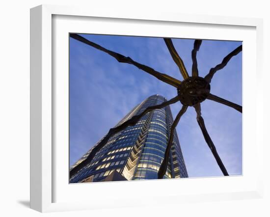 Japan, Honshu, Tokyo, Roppongi Hills, Mori Tower and Maman Spider Sculpture-Gavin Hellier-Framed Photographic Print