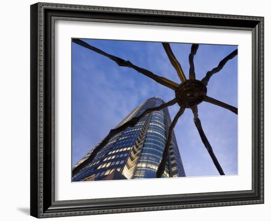 Japan, Honshu, Tokyo, Roppongi Hills, Mori Tower and Maman Spider Sculpture-Gavin Hellier-Framed Photographic Print