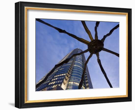 Japan, Honshu, Tokyo, Roppongi Hills, Mori Tower and Maman Spider Sculpture-Gavin Hellier-Framed Photographic Print