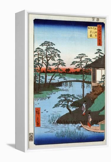 Japan: Inlet, 1857-Ando Hiroshige-Framed Premier Image Canvas