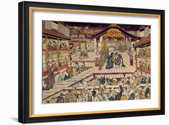 Japan: Kabuki Theater-Okumura Masanobu-Framed Giclee Print