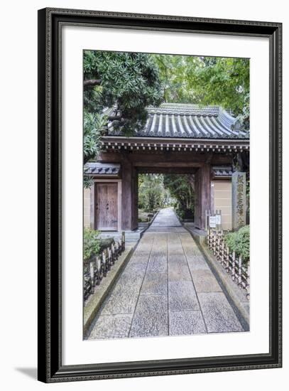 Japan, Kanagawa, Kamakura, Hokokuji Temple Entrance-Rob Tilley-Framed Photographic Print