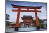 Japan, Kyoto, a Wedding Bride and Groom Pose at Fushimi Inari Shrine-Jane Sweeney-Mounted Photographic Print