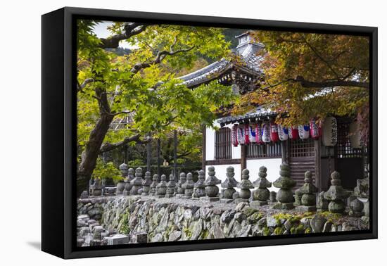 Japan, Kyoto, Arashiyama, Adashino Nenbutsu-Ji Temple-Jane Sweeney-Framed Premier Image Canvas