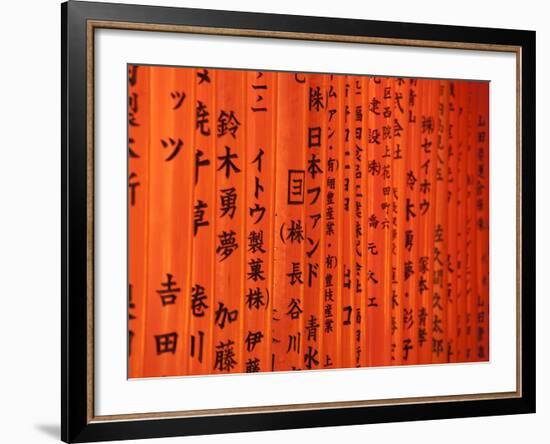 Japan, Kyoto, Fushimi-Ku. Fushimi Inari Taisha Shrine Dedicated to Inari, the Shinto Rice God, Deta-Peter Adams-Framed Photographic Print