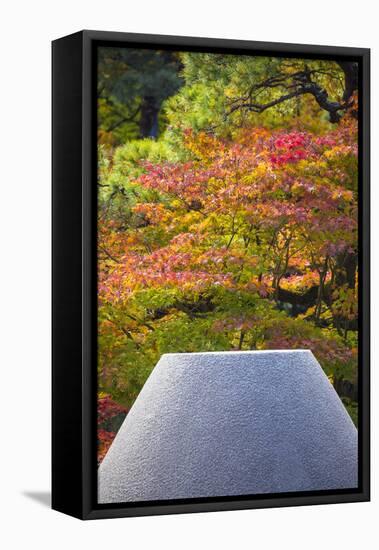 Japan, Kyoto, Ginkakuji Temple - a World Heritage Site, Sand Cone Named Moon Viewing Platform-Jane Sweeney-Framed Premier Image Canvas