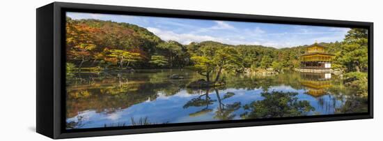 Japan, Kyoto, Kinkaku-Ji, -The Golden Pavilion Officially Named Rokuon-Ji-Jane Sweeney-Framed Premier Image Canvas