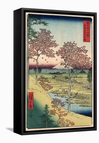 Japan: Maple Trees, 1858-Ando Hiroshige-Framed Premier Image Canvas