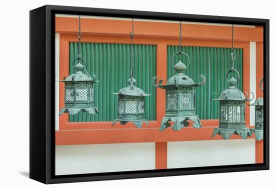 Japan, Nara, Kasuga Shrine Lanterns-Rob Tilley-Framed Premier Image Canvas