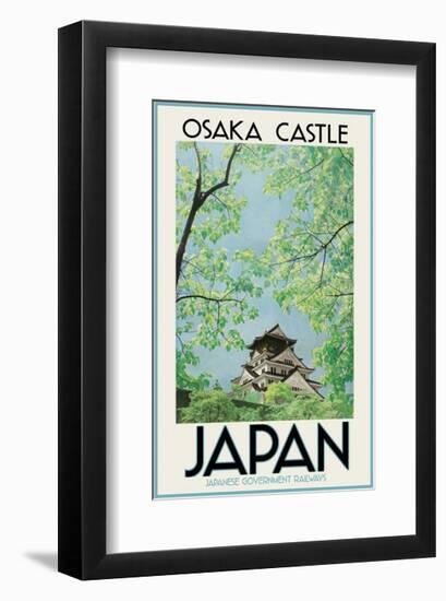 Japan Osaka Castle-Vintage Posters-Framed Giclee Print