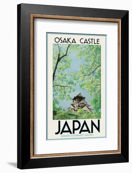 Japan Osaka Castle-Vintage Posters-Framed Giclee Print