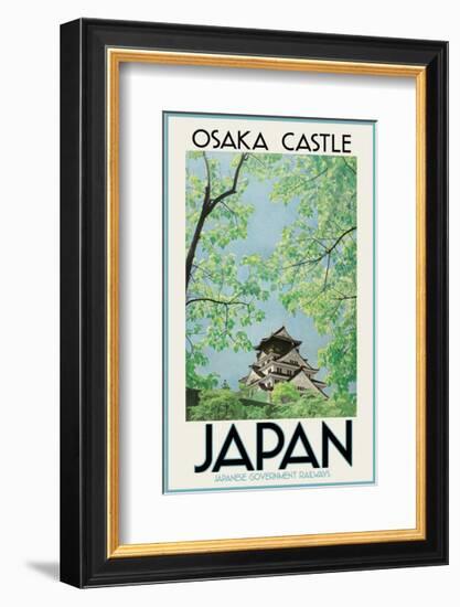 Japan Osaka Castle-Vintage Posters-Framed Giclee Print