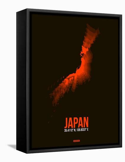 Japan Radiant Map 1-NaxArt-Framed Stretched Canvas