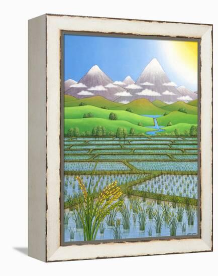 Japan Rice Paddy Field, 1997-Larry Smart-Framed Premier Image Canvas