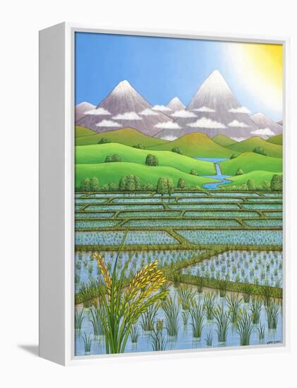 Japan Rice Paddy Field, 1997-Larry Smart-Framed Premier Image Canvas