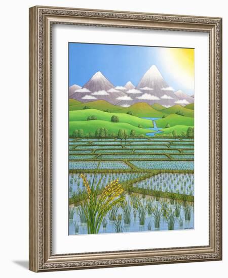 Japan Rice Paddy Field, 1997-Larry Smart-Framed Giclee Print