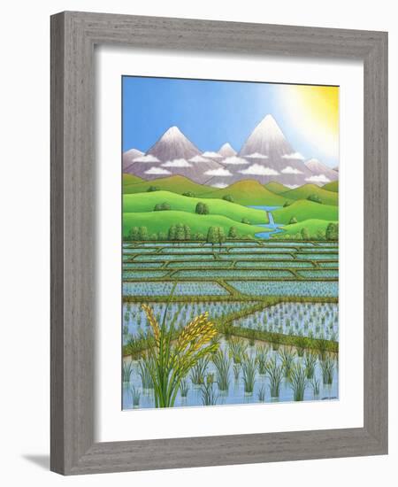 Japan Rice Paddy Field, 1997-Larry Smart-Framed Giclee Print