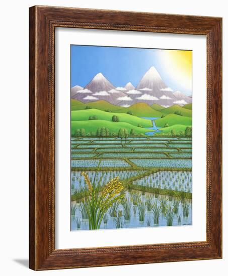 Japan Rice Paddy Field, 1997-Larry Smart-Framed Giclee Print