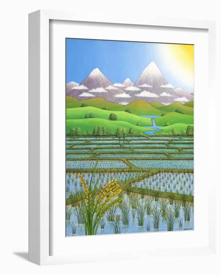 Japan Rice Paddy Field, 1997-Larry Smart-Framed Giclee Print