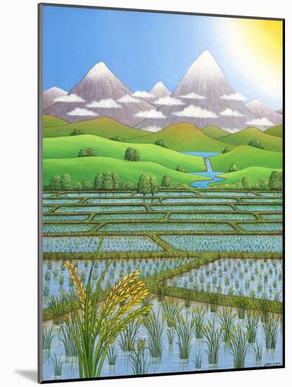 Japan Rice Paddy Field, 1997-Larry Smart-Mounted Giclee Print