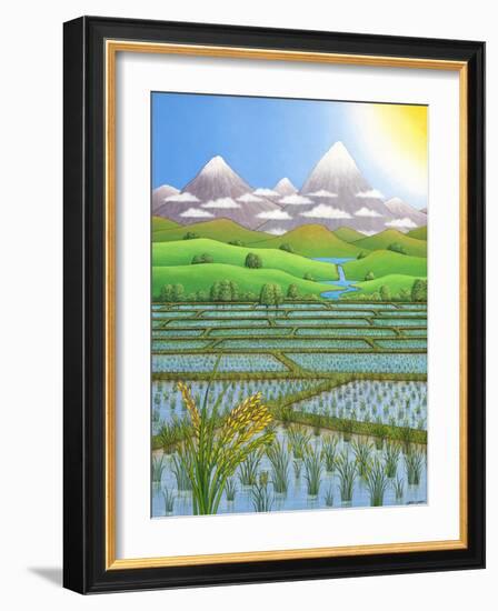 Japan Rice Paddy Field, 1997-Larry Smart-Framed Giclee Print