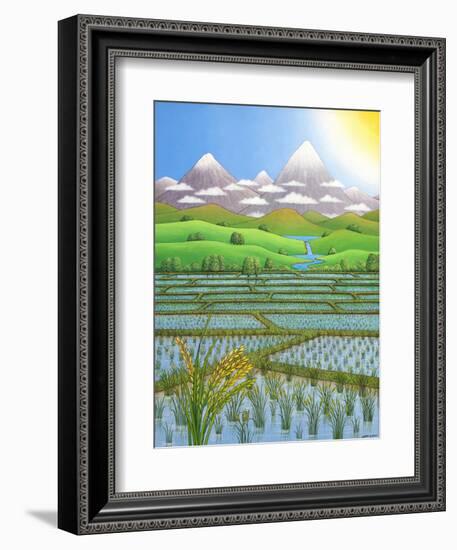 Japan Rice Paddy Field, 1997-Larry Smart-Framed Giclee Print