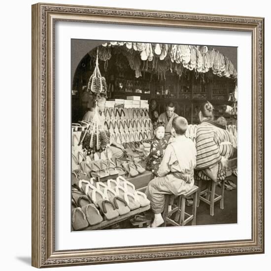 Japan: Shoe Store, C1910-null-Framed Photographic Print