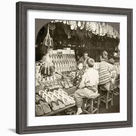 Japan: Shoe Store, C1910-null-Framed Photographic Print