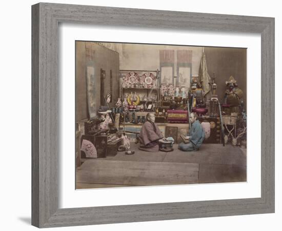 Japan, Shopkeepers-null-Framed Giclee Print