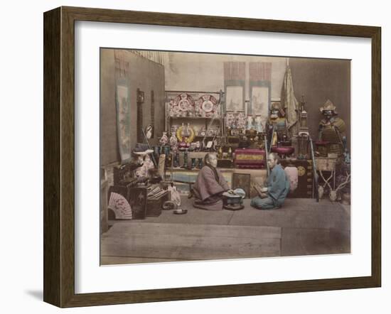 Japan, Shopkeepers-null-Framed Giclee Print