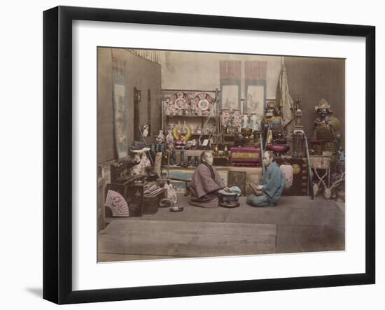 Japan, Shopkeepers-null-Framed Giclee Print