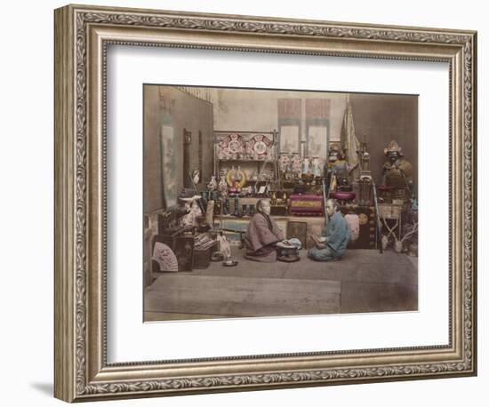 Japan, Shopkeepers-null-Framed Giclee Print