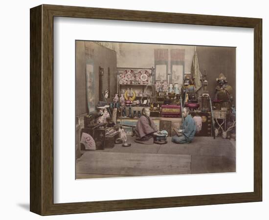 Japan, Shopkeepers-null-Framed Giclee Print