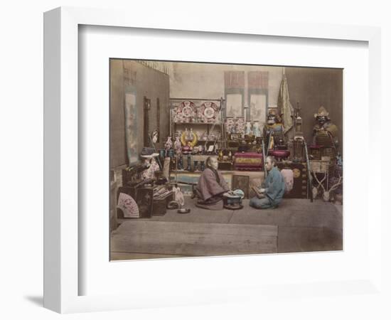 Japan, Shopkeepers-null-Framed Giclee Print