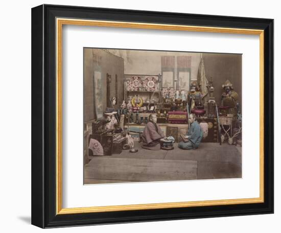 Japan, Shopkeepers-null-Framed Giclee Print