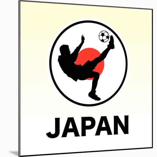 Japan Soccer-null-Mounted Giclee Print