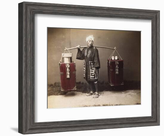 Japan , Street Amazake Seller (Teaseller)-null-Framed Giclee Print