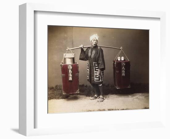 Japan , Street Amazake Seller (Teaseller)-null-Framed Giclee Print