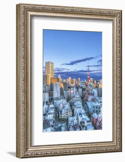 Japan, Tokyo, Roppongi, Sunset Skyline-Rob Tilley-Framed Photographic Print